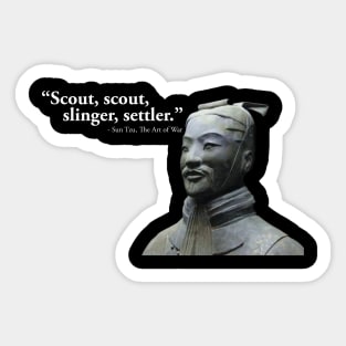 Civilization Sun Tzu Funny T-Shirt Sticker